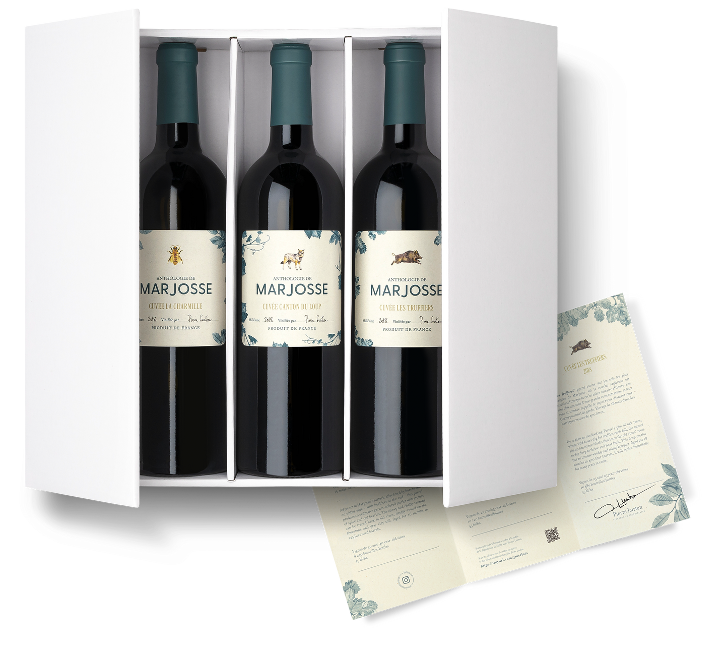 Château Marjosse: Anthologie de Marjosse - Trilogie de Merlot (3x0,75l)